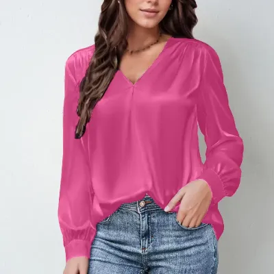 V-NECK WOMEN SHIRT